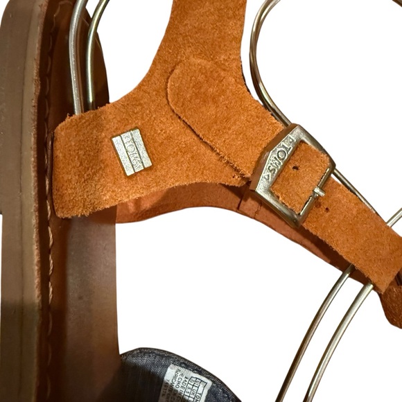 Toms Zoe Denim and Leather Sandals Size 7.5 EUC - Picture 5 of 8